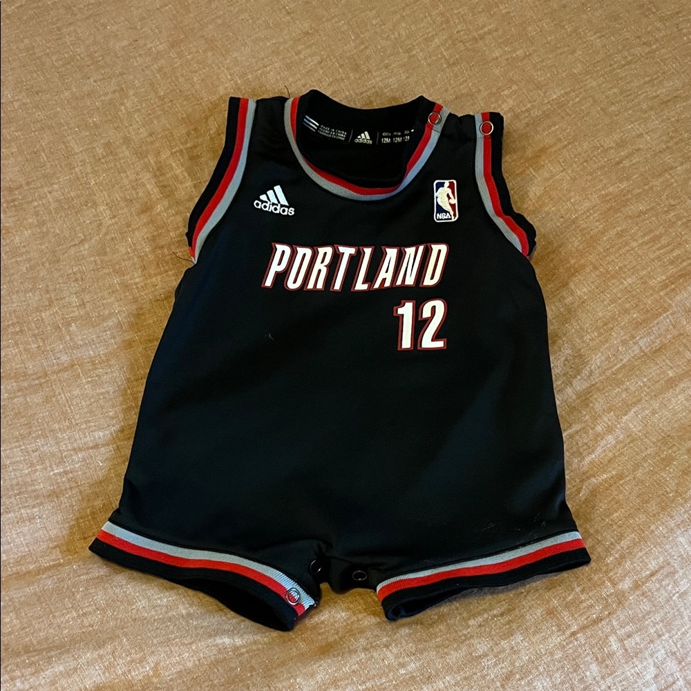 Aldridge Adidas Kids Portland Basketball Jersey Romper
